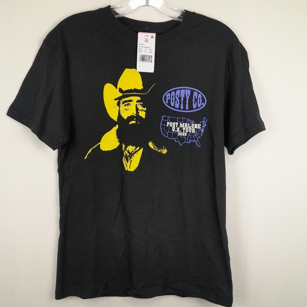 Post Malone 2025 US Concert Tour Short Sleeve Graphic Shirt